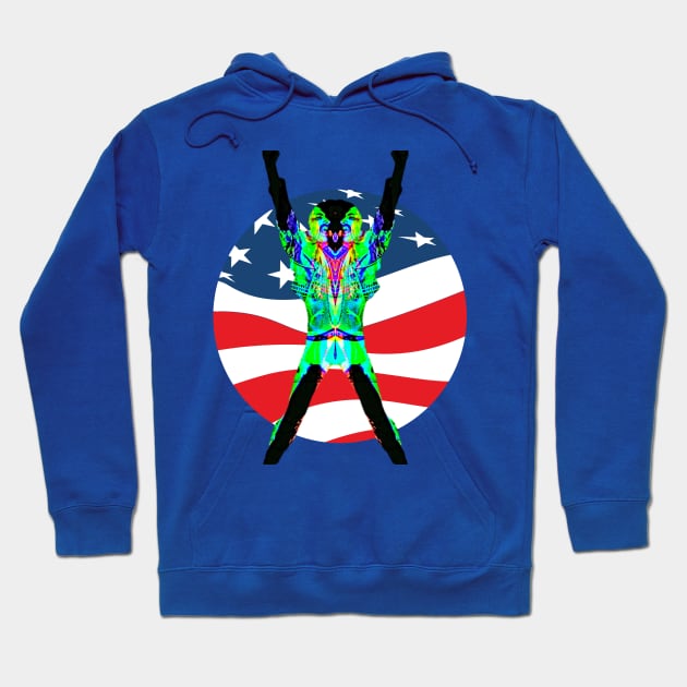 Two-headed FLAG Hoodie by PersianFMts